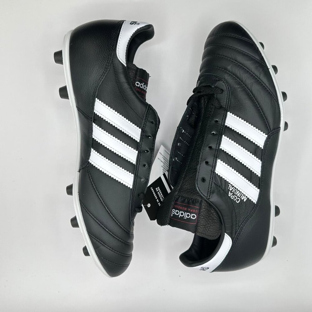 Mens Adidas Copa Mundial Leather Soccer Cleats Black Made In Germany 015110 Sz10 - Picture 7 of 9